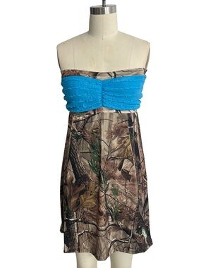 Blue Top Camo Bridesmaid Dress Camo Wedding Dress Camouflage